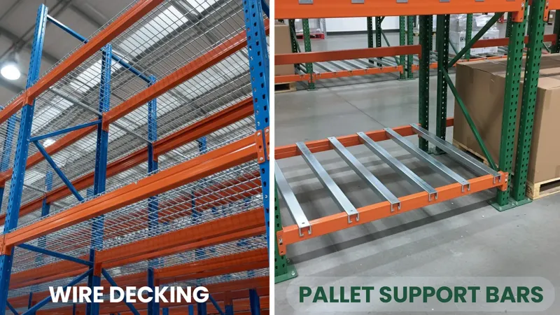 Pallet Racking Accessories (pallet rack accessories wire decking) in Long Beach, CA