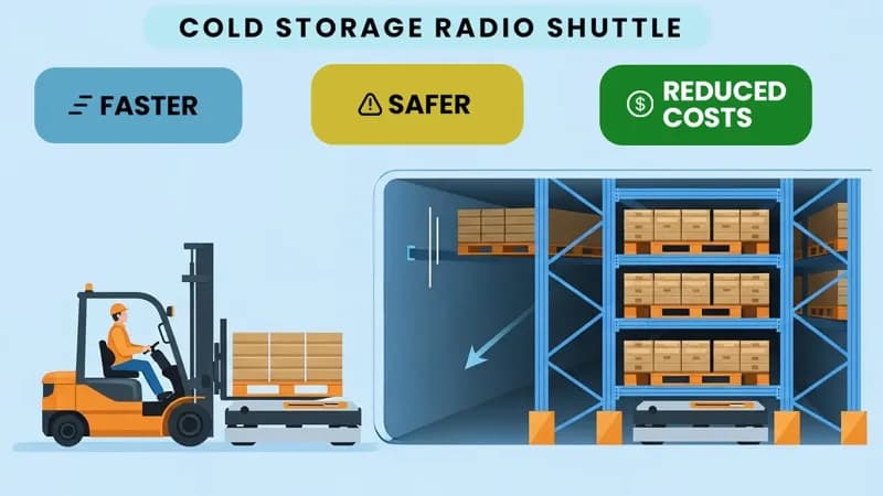 Radio Shuttle Racks (cold storage) in Midland, TX