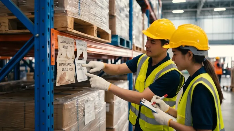 Pallet Rack Safety Assessment (load capacity labels) in Appleton, WI