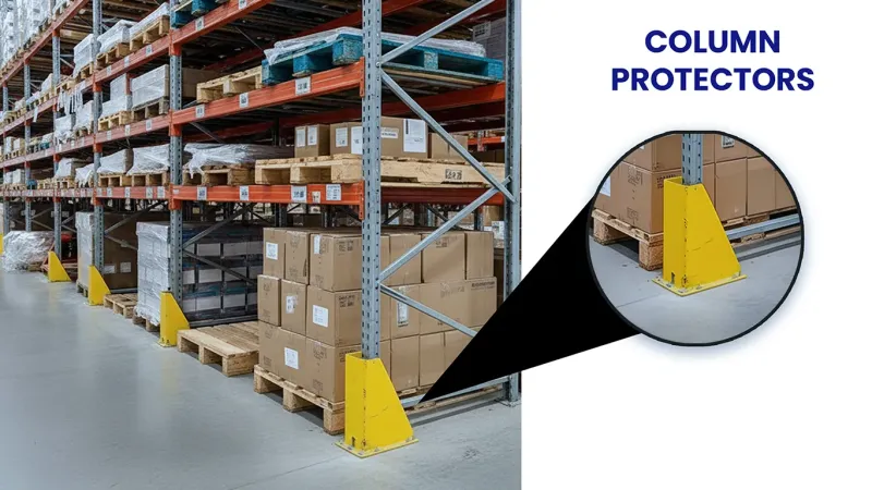 Pallet Racking Accessories (pallet rack accessories column protectors) in Springfield, IL