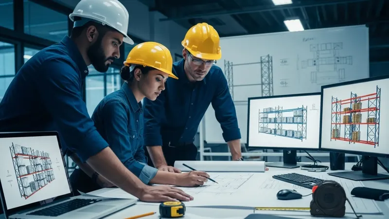 Pallet Rack CAD Design hero view in Lafayette, LA