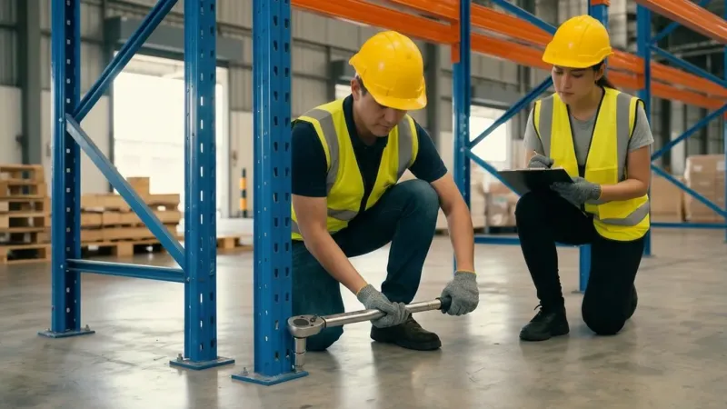 Pallet Rack Safety Assessment (anchor bolt check) in Aurora, OR