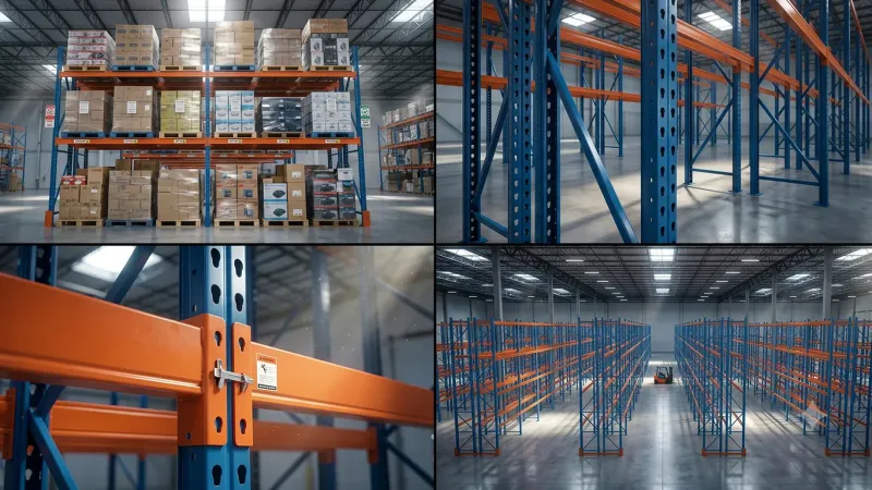 Teardrop Pallet Racking (teardrop quad) in Eugene, OR