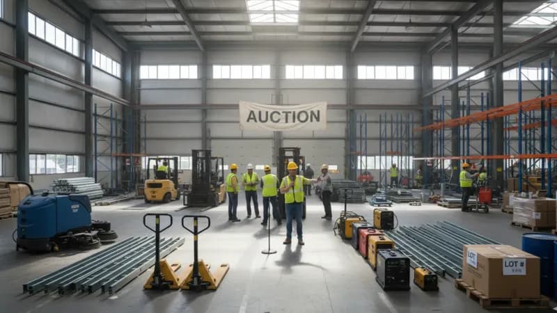 Pallet Racking Auctions (auctions) hero view in Midland, TX
