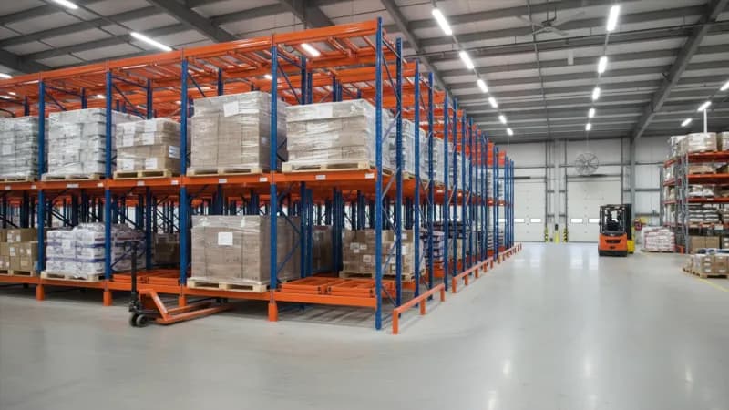 Pushback Pallet Racking (warehouse) hero view in Midland, TX