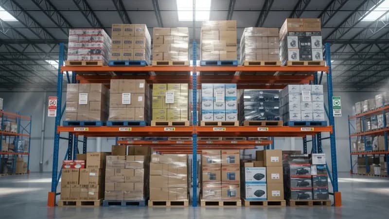 Teardrop Pallet Racking hero view in Midland, TX