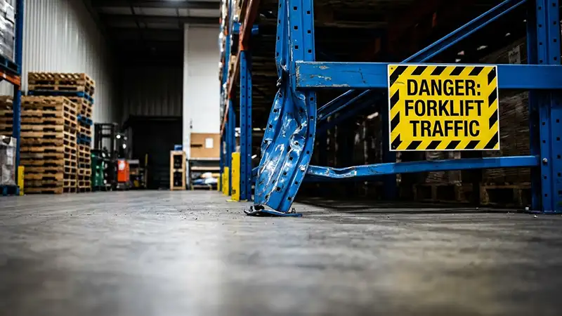 Pallet Racking Safety: Spotting the Damage Before a Sudden, Catastrophic Rack Collapse