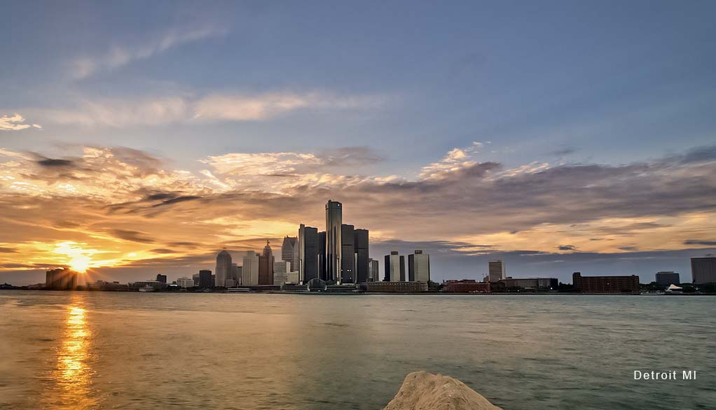 detroit mi skyline