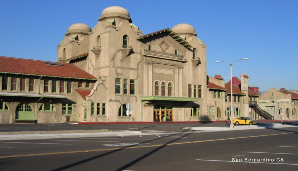 san bernardino ca station street side