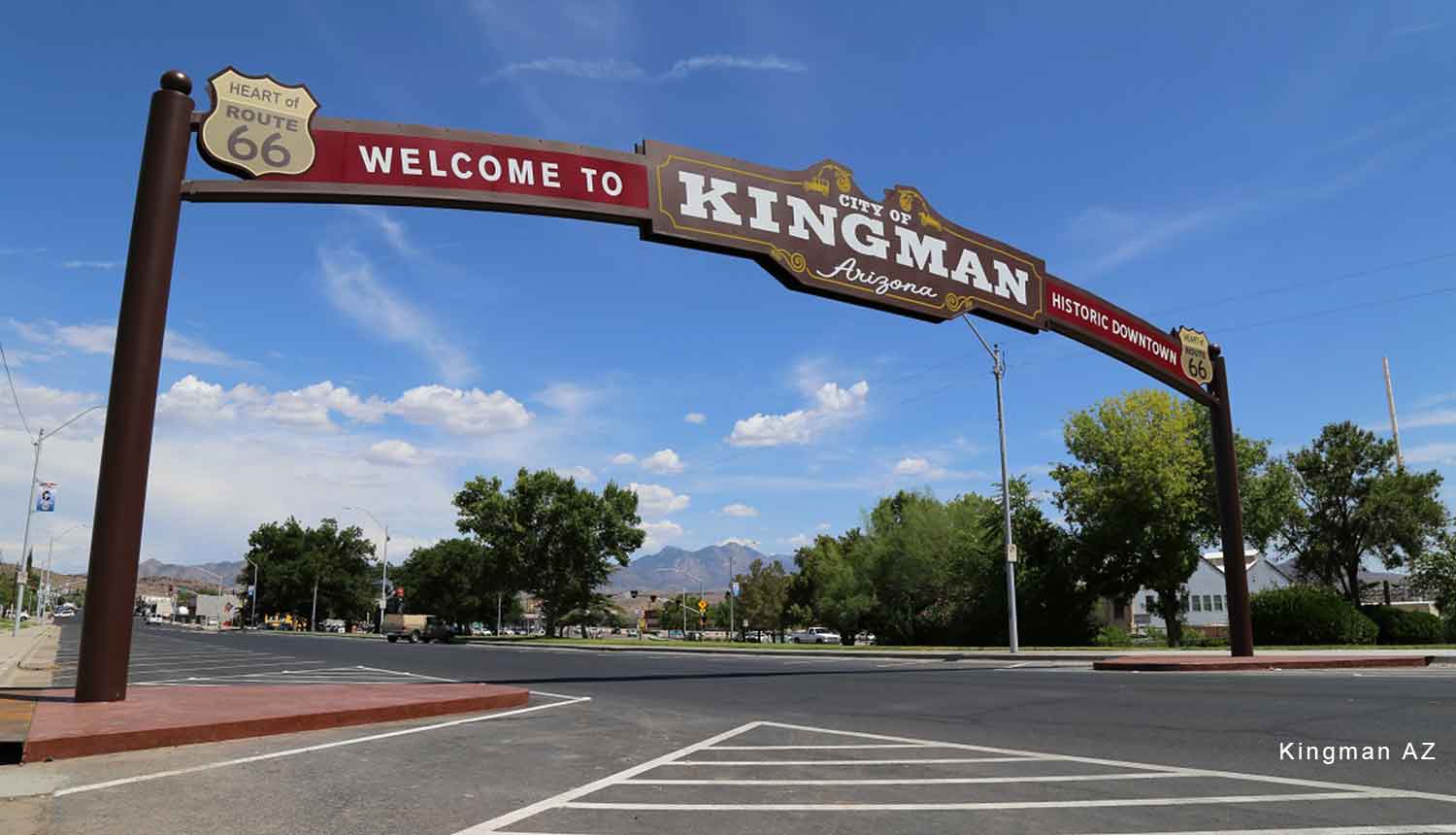 kingman az welcome sign