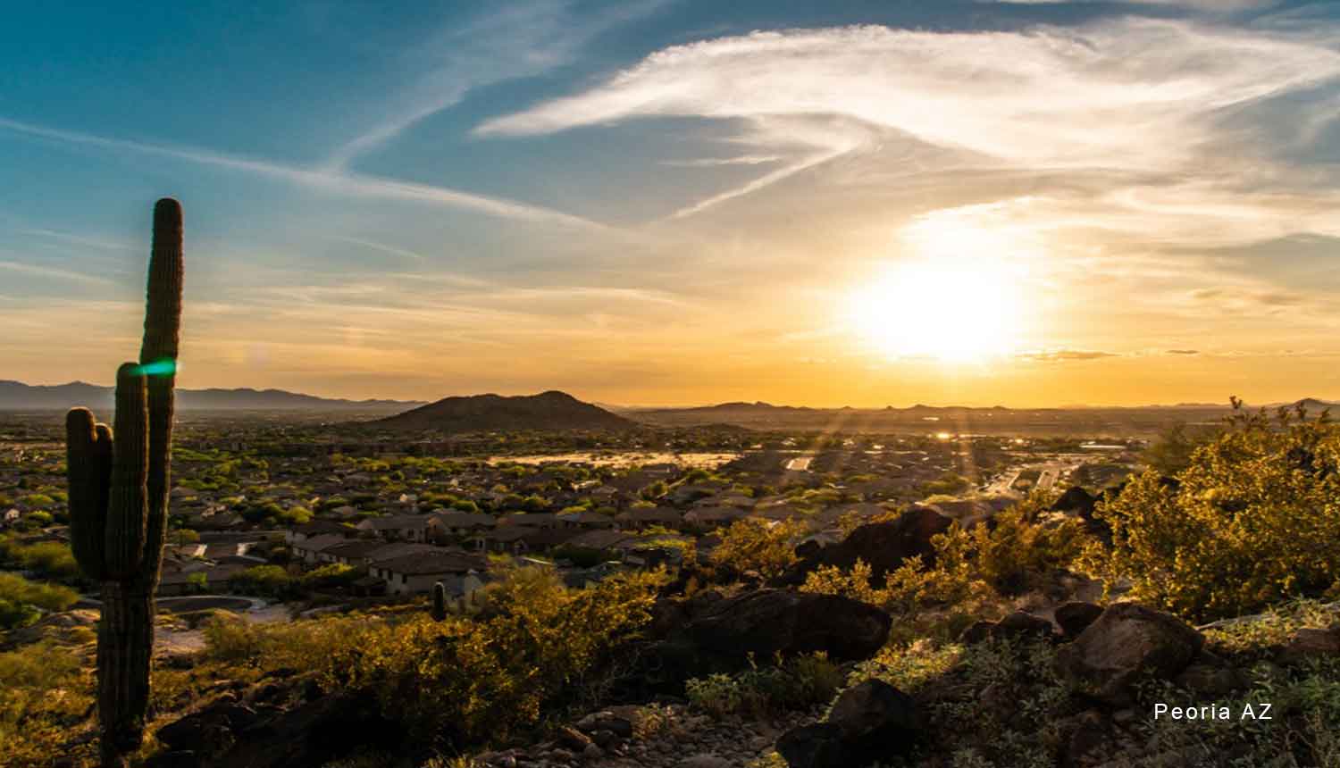 peoria az sunset city view