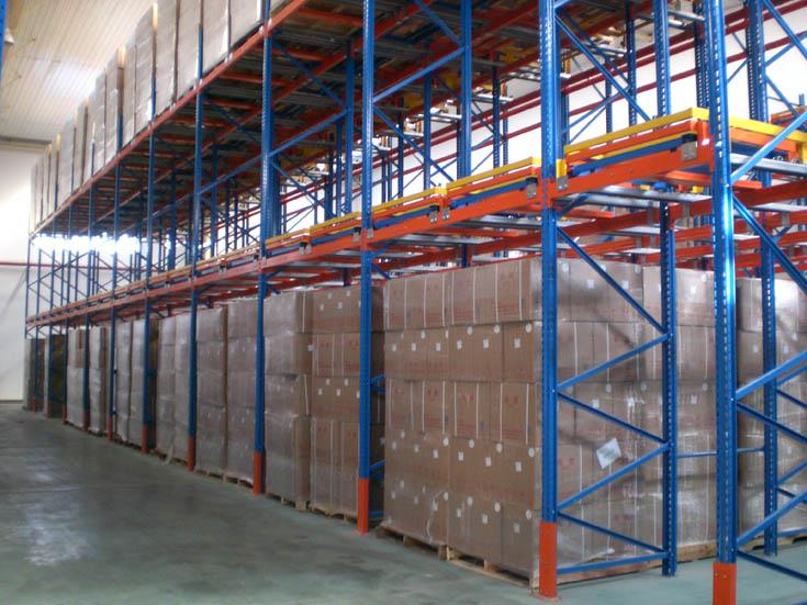 pushback pallet racking